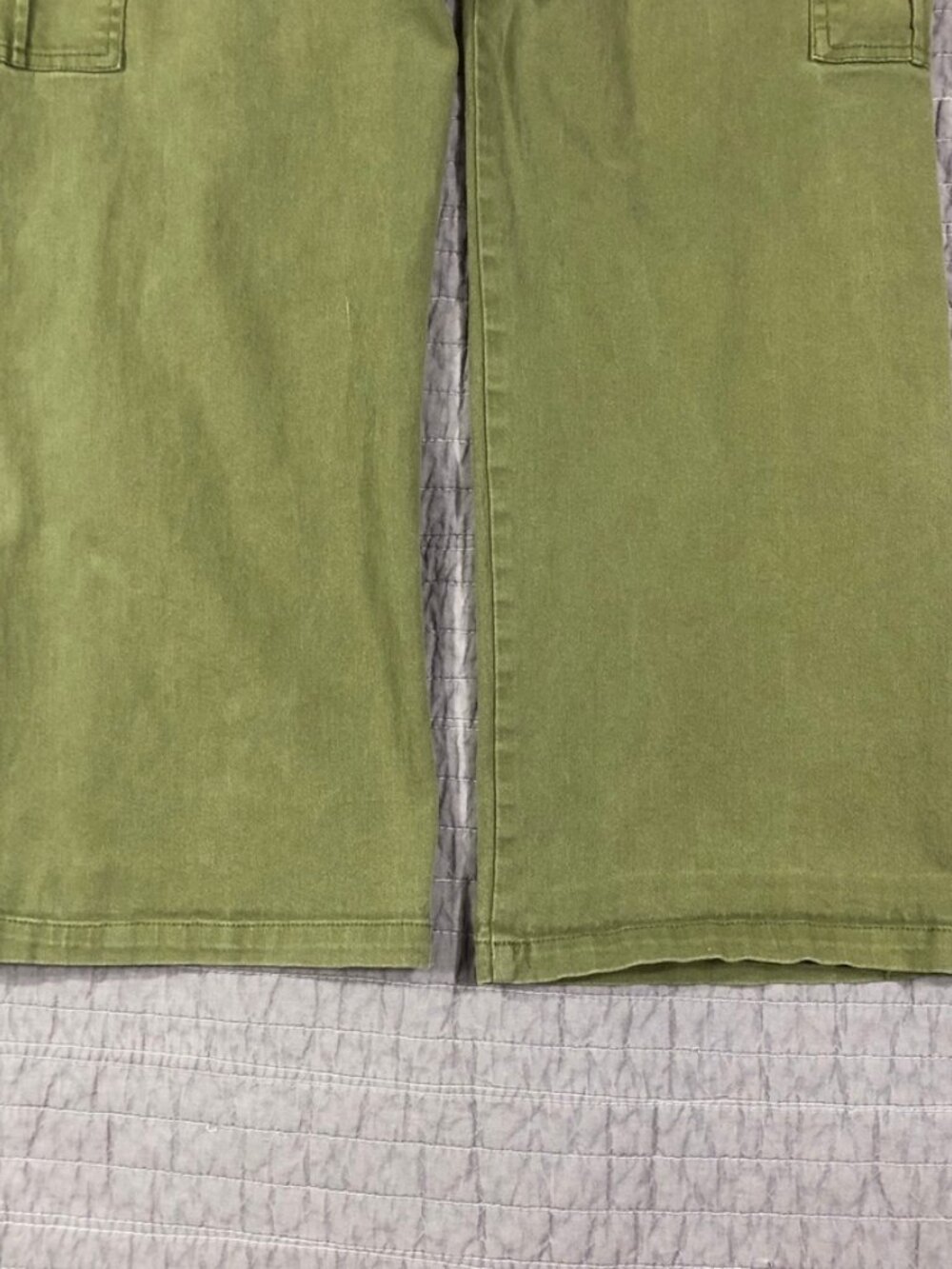 4/$15 Lepunuo Pants Women Medium Olive Green Cargo Utility Army Full Leg - Picture 16 of 16